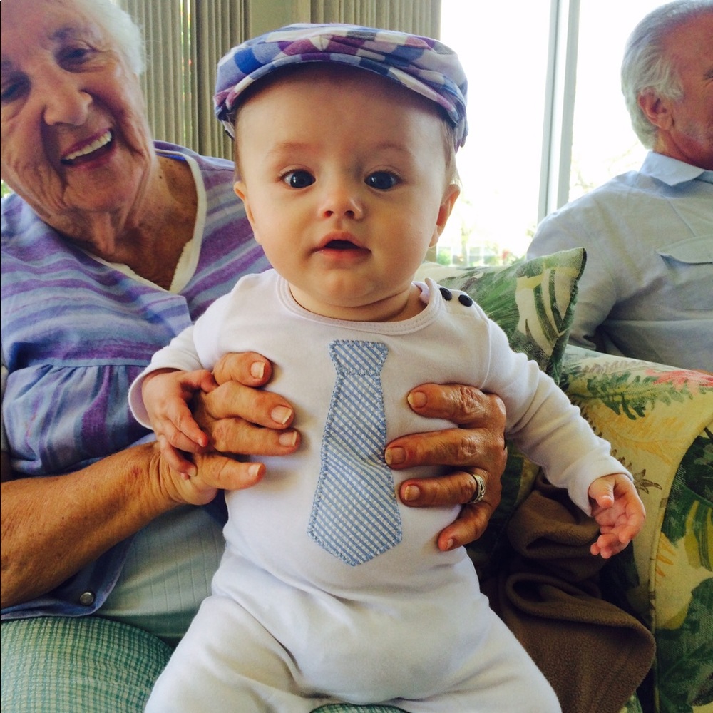 Mud Pie baby boy onsie Easter